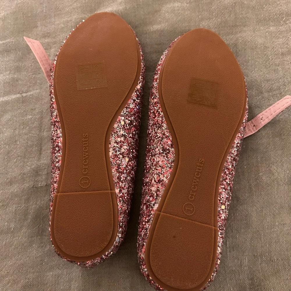 J. Crew Pink Glitter Kids Shoes